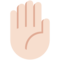 Raised Hand - Light emoji on Twitter